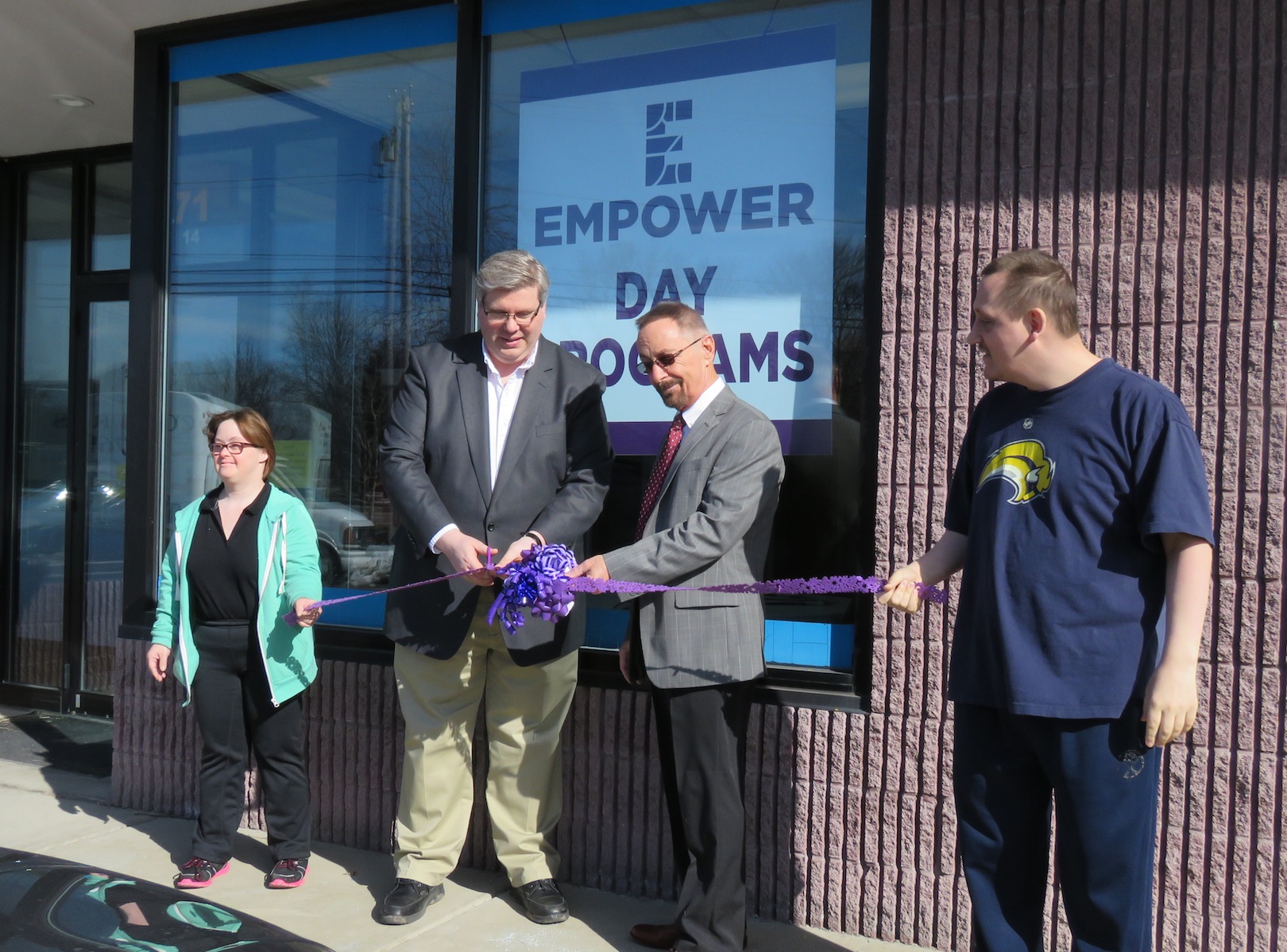 Pictured, from left, Denise Dean, Empower CEO Jeff Paterson, Wheatfield Supervisor Don MacSwan and Kevin Hance cut the ribbon to the Wheatfield facility. (Photo by David Yarger)